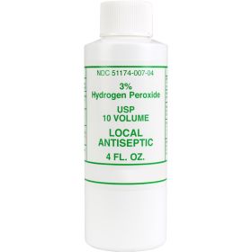 Hydrogen Peroxide 3% (Option: 4 oz. - 1 each)