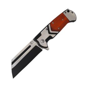 3.75 Spring-Assisted knife (Color: Wood Handle)