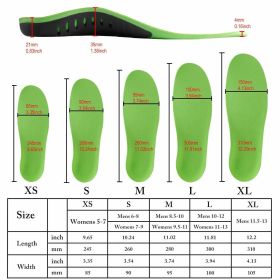 Orthotic Shoe Insoles Inserts Flat Feet High Arch Support For Plantar Fasciitis (size: Extra Small)